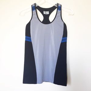 Athleta Colorblock Accelerate Cobblestone Tank M
